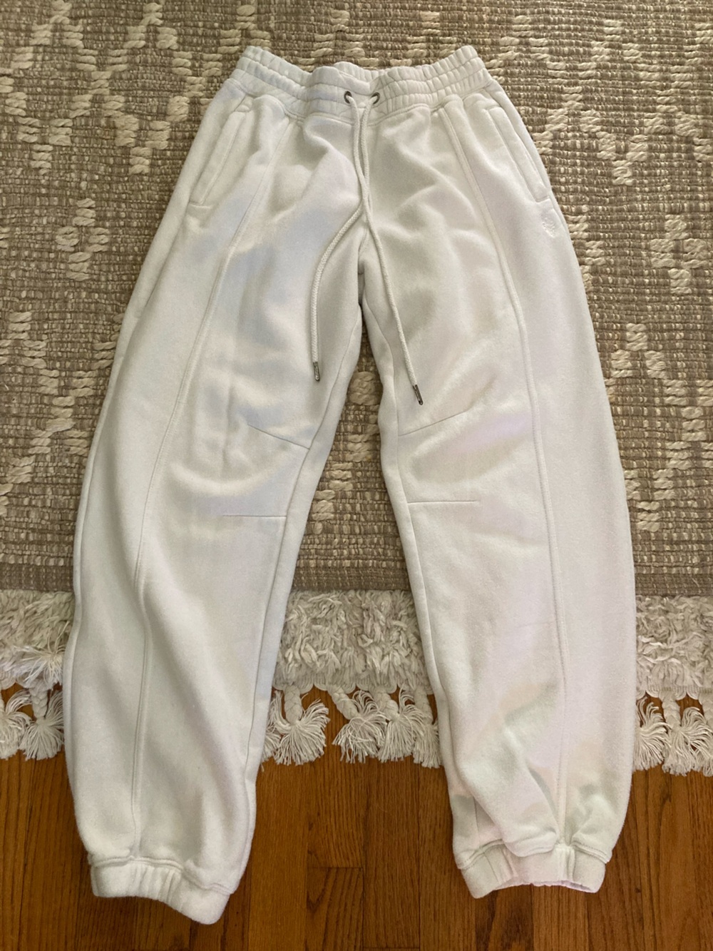 Free People Sprint to the Finish Off white Joggers